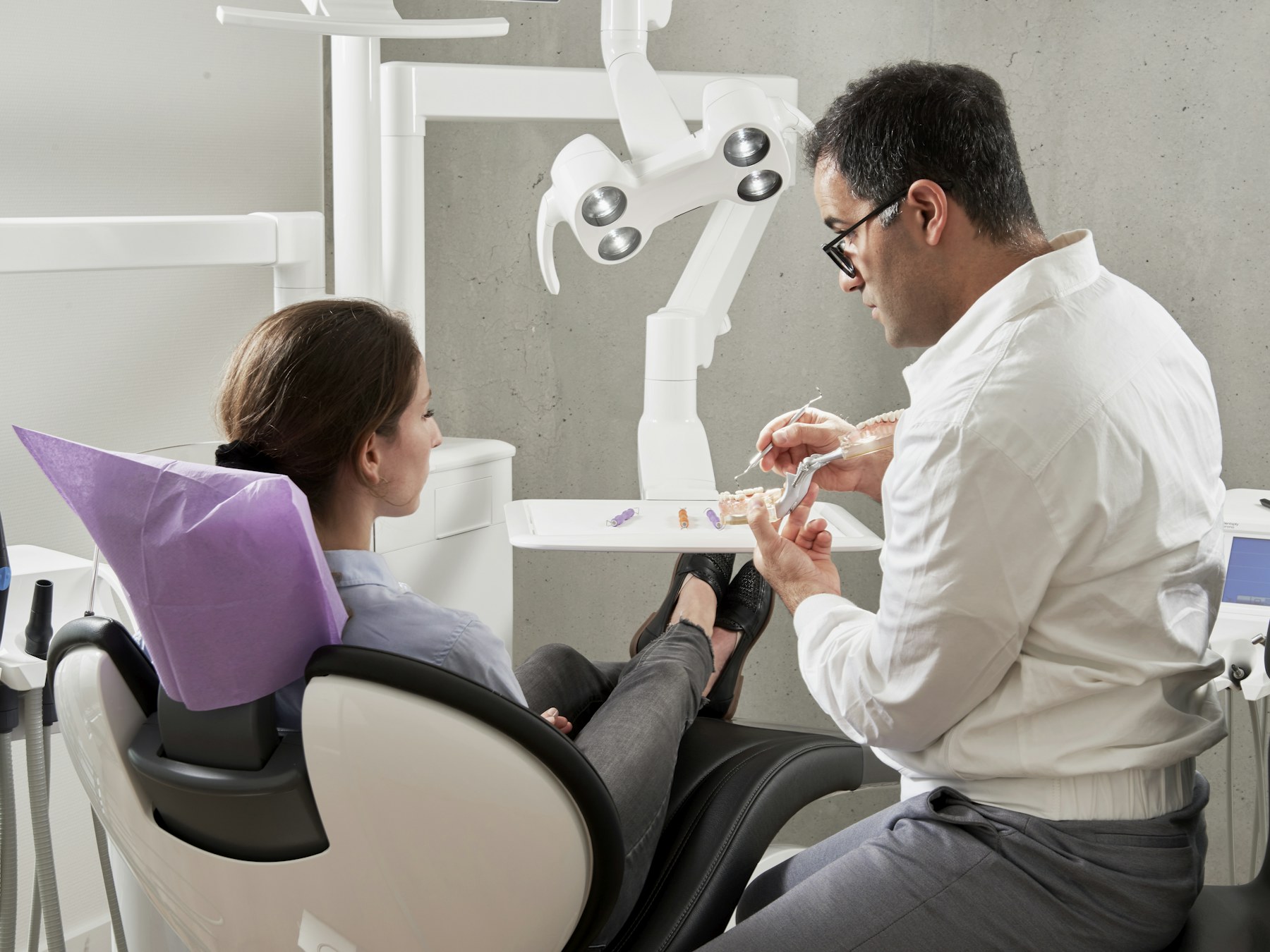 Stock photograph representing family dentistry care